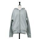 JOURNAL STANDARD ジャーナルスタンダード パーカー グレー サイズ:FREE / 24春夏 ダブルジップ ウラケ パーカー / 長袖 フーディー コットン / 日本製 / トップス フーディー 羽織り【レディース】【中古】【K4510】