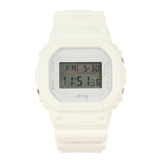STUSSY ステューシー / G-SHOCK DW-5000VT 腕時計 / ウォッチ / ホワイト 白 / CASIO カシオ / コラボ ファッション アイテム 小物【メンズ】【中古】【K4477】 STUSSY ステューシー / G-SHOCK DW-5000VT 腕時計 / ウォッチ / ホワイト 白 / CASIO カシオ / コラボ ファッション アイテム 小物【メンズ】【中古】【K4477】
