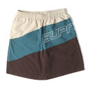 Supreme シュプリーム パンツ サイズ:M / 24SS ロゴ刺繍 3トーン ナイロン ショーツ (Curve Nylon Short) / ブラウン / ボトムス ショートパンツ ズボン【メンズ】【中古】【美品】【K4516】