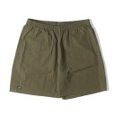GOD SELECTION XXX ゴッド・セレクション・トリプルエックス パンツ サイズ:XL / 22SS ナイロンタスラン ボード ショート パンツ (Board Short) / カーキ / ボトムス ショートパンツ ズボン【メンズ】【中古】【美品】【K4516】