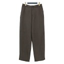JOURNAL STANDARD relume ジャーナルスタンダード レリューム パンツ ブラウン サイズ:40(L) / リネン レーヨン テーパード パンツ / ウエストゴム / ボトムス ズボン【レディース】【中古】【K4510】
