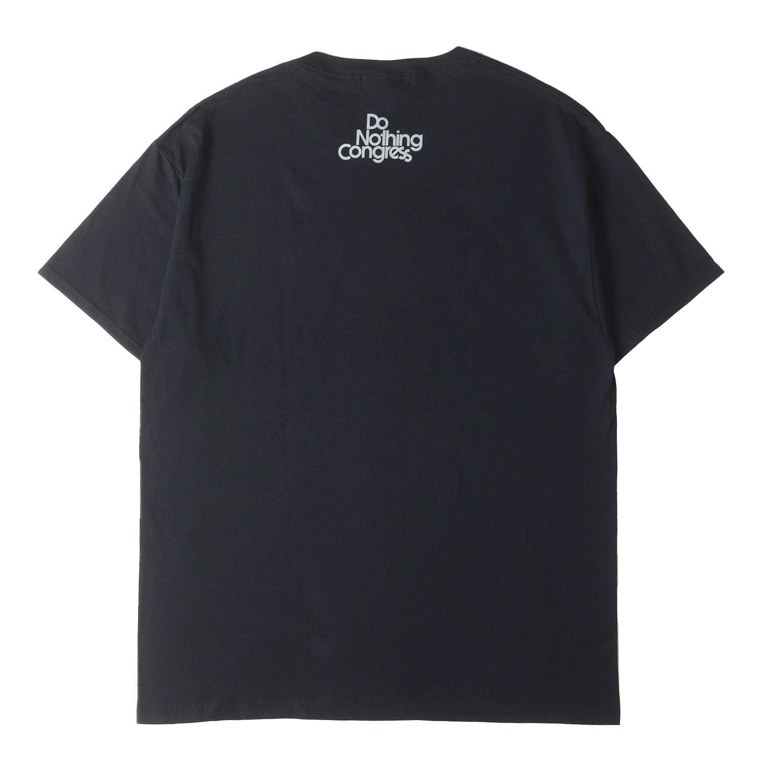Do Nothing Congress ドゥーナッシングコングレス Tシャツ サイズ:L / ブランドロゴ クルーネック Tシャツ / ブラック 黒 / トップス カットソー 半袖【メンズ】【中古】【新品同様】【K4637】