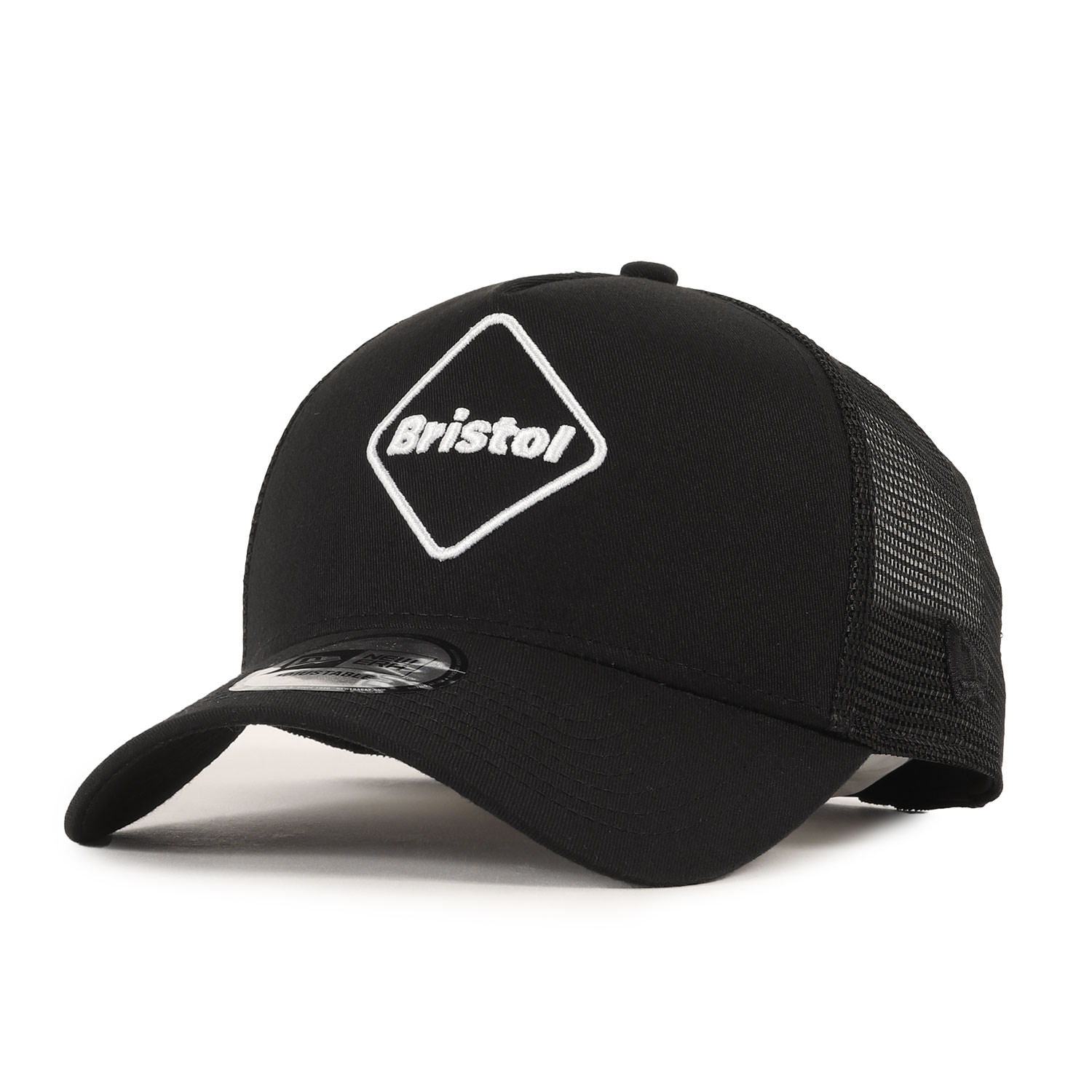 F.C.Real Bristol エフシーレアルブリストル キャップ / 25SS NEW ERA エンブレム メッシュキャップ (9FORTY A-FRAME MESH CAP) / ブラック 黒 / ブランド 帽子【メンズ】【中古】【美品】【K4489】