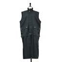 Traditional Weatherwear トラディショナル ウェザーウェア ジレ ブラック 黒 サイズ:32 M / 25春夏 エルガン ロング ジレ / ELGIN LONG GILET ベスト フィールドコート スタンドカラー ノースリーブ / アウター 上着 羽織り【レディース】【中古】【美品】【K4514】