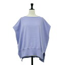 MOGA モガ ニット ラベンダーサイズ:2 M / ハイゲージ ワイド ニット / COTTON FIT フレンチスリーブ ストレッチ / トップス / 日本製【レディース】【中古】【K4514】