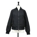 BURBERRY バーバリー ジャケット ブラック 黒 サイズ:36(XS) / モノグラム ジャガード ボンバージャケット / MA-1 ショート丈 ナイロン / アウター ブルゾン 上着 ジャンパー 羽織り【レディース】【中古】【K4509】