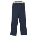 DES PRES デプレ ネイビー 紺 サイズ:32(5号) / オメガポンチ セミフレア クロップド パンツ / ハイウエスト ストレッチ / ボトムス ズボン / トゥモローランド【レディース】【中古】【K4509】