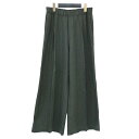 Plage プラージュ パンツ グレー サイズ:38(M) / 24春夏 リネン リラックス ワイド パンツ / Linen Relax Wide タック ウエストゴム / ボトムス ズボン【レディース】【中古】【K4510】