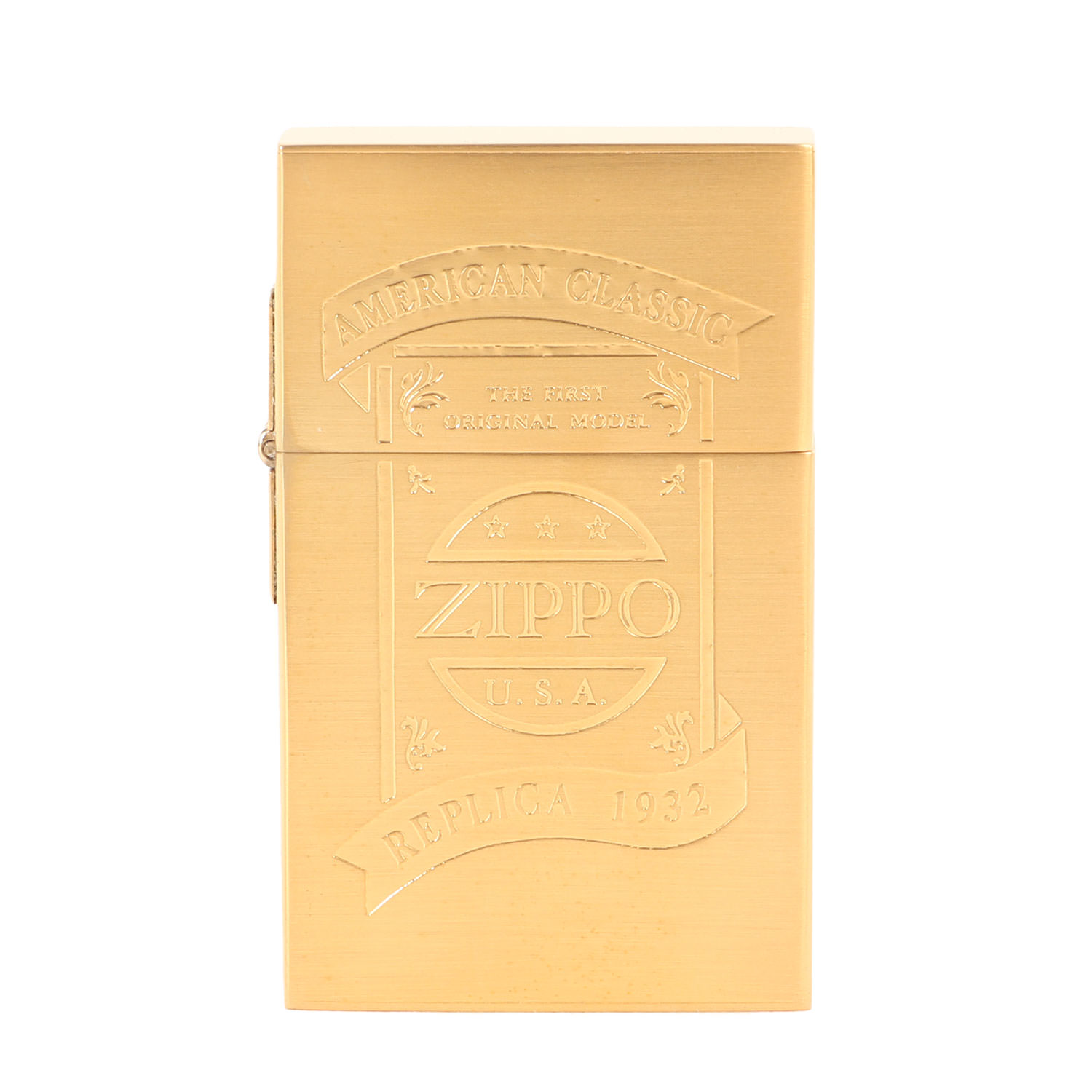 ZIPPO ジッポ オリジナル 1932レプリカ ロゴ刻印 ライター (ORIGINAL 1932REPLICA) / ゴールド / USA製 / ファッション...