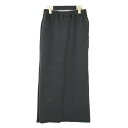 FLORENT フローレント スカート チャコールグレー サイズ:34 S / バックスリット スカート / BACK SLIT SKIRT ロング タイト ストレッチ ダブルフェイス / ボトムス / 日本製【レディース】【中古】【K4509】