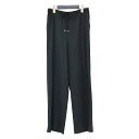 LE GLAZIK ルグラジック パンツ ブラック 黒 サイズ:36 S / 25春夏 楊柳 ストレッチ イージーパンツ / ストレート ウエストゴム コットン / ボトムス ズボン【レディース】【K4509】