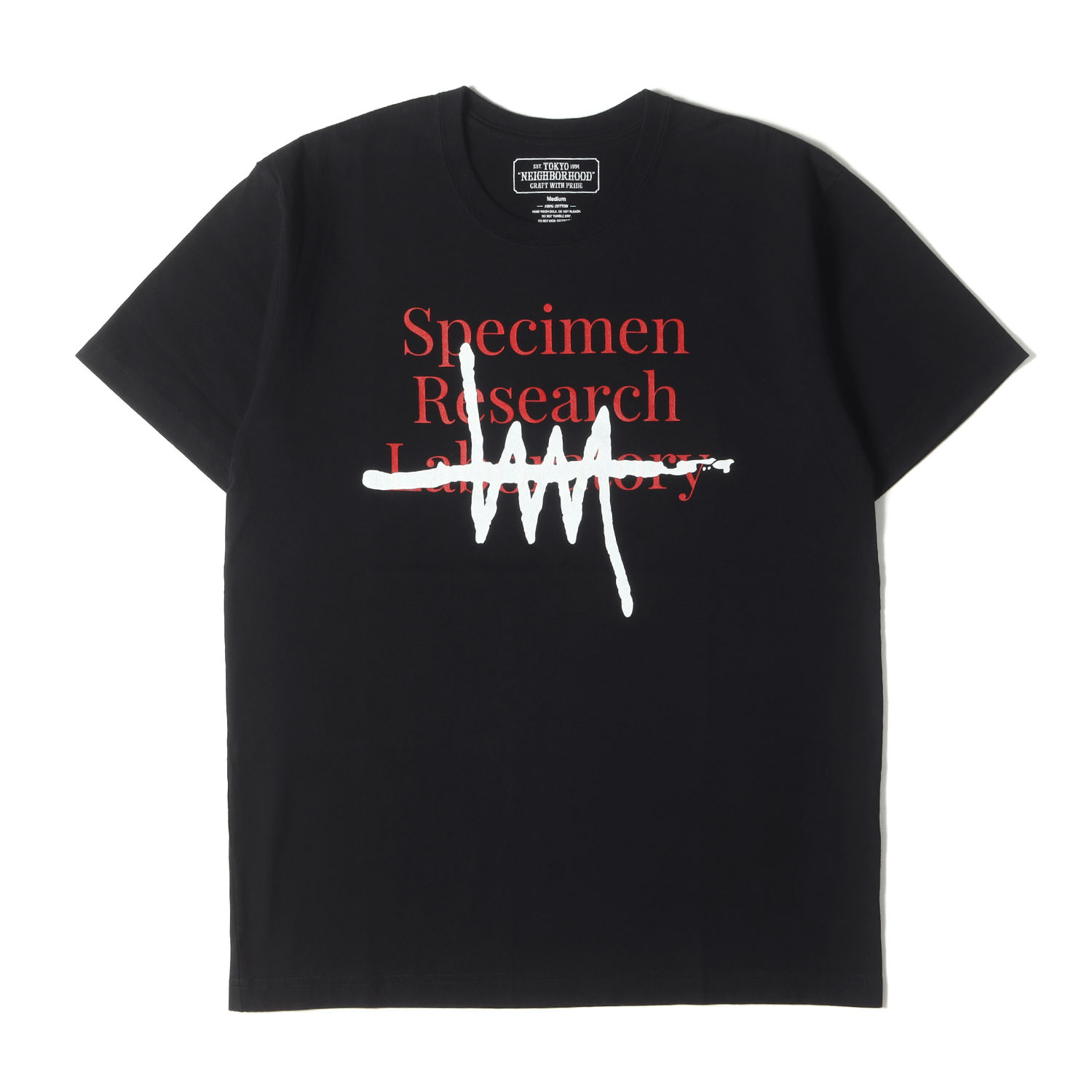 NEIGHBORHOOD ネイバーフッド Tシャツ サイズ:M / SRL グラフィックプリント クルーネック Tシャツ / ブラック 黒 / トップス カットソー 半袖【メンズ】【中古】【美品】【K4492】