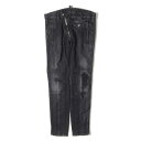 DSQUARED2 ディースクエアード パンツ サイズ:42 / 20AW ペイント加工 ストレッチ スキニー デニム パンツ (S74KB0414 S30503) / ブラックインディゴ 黒 / ボトムス ジーンズ ジーパン / イタリア製【メンズ】【中古】【美品】【K4534】