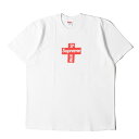 Supreme シュプリーム Tシャツ サイズ:L / 20AW クロスボックスロゴ クルーネック Tシャツ (Cross Box Logo Tee) / ホワイト 白 / トップス カットソー 半袖【メンズ】【中古】【新品同様】【K4507】