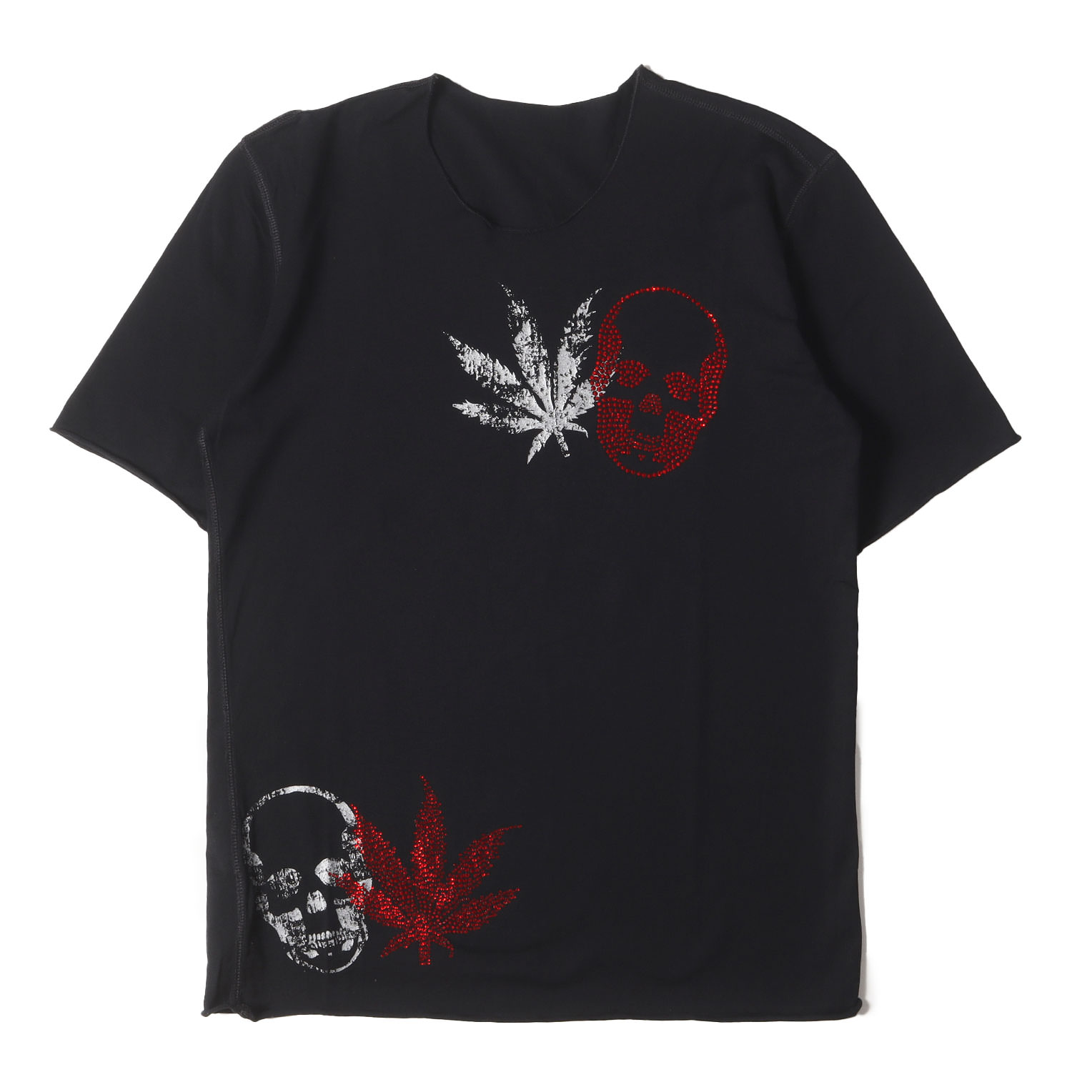 *LPF *ルシアンペラフィネ Tシャツ スカル ヘッドフォン a15030029-a.jpg