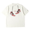 NIKE ナイキ Tシャツ サイズ:XL / 22AW AIR JORDAN 1 CHICAGO プリント Tシャツ (1985 TEE) / オフホワイト 白 / トップス カットソー 半袖【メンズ】【中古】【新品同様】【K4509】