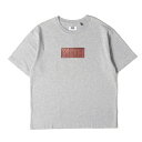 KITH NYC キス ニューヨークシティー Tシャツ サイズ:M / KITH TREATS チョコレート BOXロゴ クルーネック Tシャツ / ヘザーグレー / トップス カットソー 半袖【メンズ】【中古】【美品】【K4525】