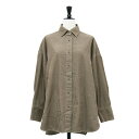 FLORENT フローレント シャツ ブラウン サイズ:00(S) / コーデュロイ オーバーサイズ シャツ / 長袖 レギュラーカラー コットン / 日本製 / トップス カジュアルシャツ ブラウス【レディース】【中古】【K4508】