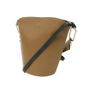 SMYTHSON スマイソン レザー バッグ ブラウン / 2WAY バケツ ハンドバッグ / SADDLERY LEATHER EQUESTRIAN BUCKET BAG / ショルダーバッグ 牛革 / イタリア製 / ブランド カバン【レディース】【中古】【K4508】