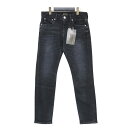 RED CARD レッドカード パンツ ブラック 黒 サイズ:26(L) / テーパード デニム パンツ 46403 / Anniversary スリム ストレッチ コットン / 日本製 / ボトムス ジーンズ ジーパン【レディース】【中古】【K4512】