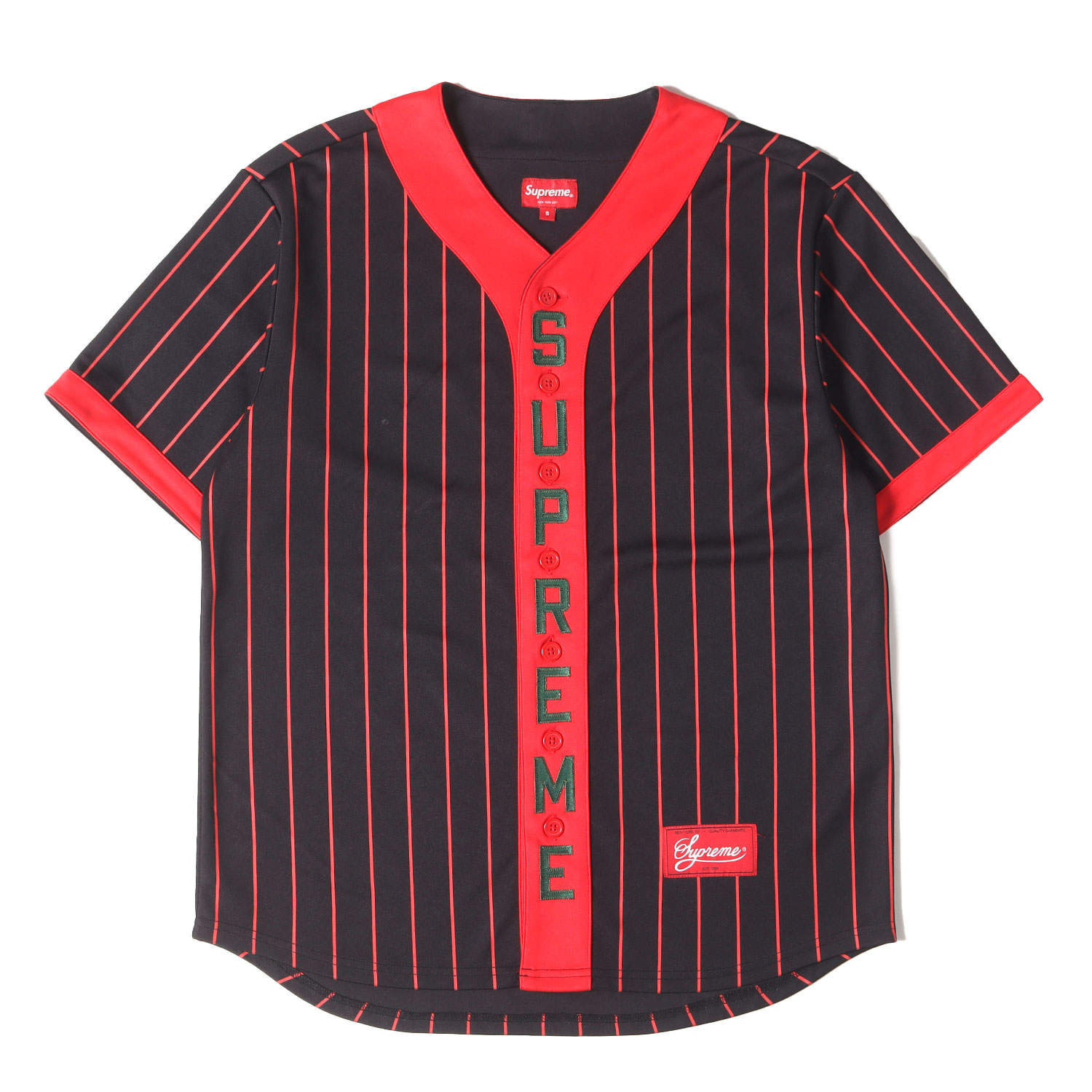SUPREME バーティカルロゴ ベースボールシャツ 15041134-a.jpg