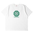 Supreme シュプリーム Tシャツ サイズ:XXL / 24AW Sロゴ ラメプリント クルーネック Tシャツ (Blockbuster Tee) / ホワイト 白 / トップス カットソー 半袖【メンズ】【中古】【新品同様】【K4507】