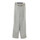 FLORENT フローレント パンツ グレー サイズ:32(XS) / ウエストリボン付き ワイド パンツ / タック ハイウエスト / 日本製 / ボトムス ズボン【レディース】【中古】【K4507】