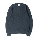 BROOKS BROTHERS ブルックスブラザーズ ニット サイズ:S / ヘンリーネック メランジ コットン ニット / セーター プルオーバー ニットソー Red Fleece / ネイビー / トップス【メンズ】【中古】【新品同様】【K4509】