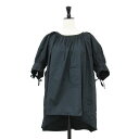 FLORENT フローレント ブラウス ブラック 黒 サイズ:00(S) / 22秋冬 パフスリーブ ブラウス / PUFF SLEEVE BLOUS / 5分袖 ギャザー コットン / トップス シャツ カットソー【レディース】【中古】【K4510】