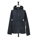 THE NORTH FACE ノースフェイス ジャケット ブラック サイズ:M / コンパクトジャケット NPW72230 / ブルゾン フード付き ポケッタブル はっ水加工 ナイロン / アウター ブルゾン 上着【レディース】【中古】【K4515】