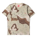 Supreme シュプリーム Tシャツ サイズ:S / チョコチップデザートカモ ポケット付き ヘビーウェイト クルーネック Tシャツ (Pocket Tee) / デザートカモ 迷彩 / トップス カットソー 半袖【メンズ】【中古】【K4525】