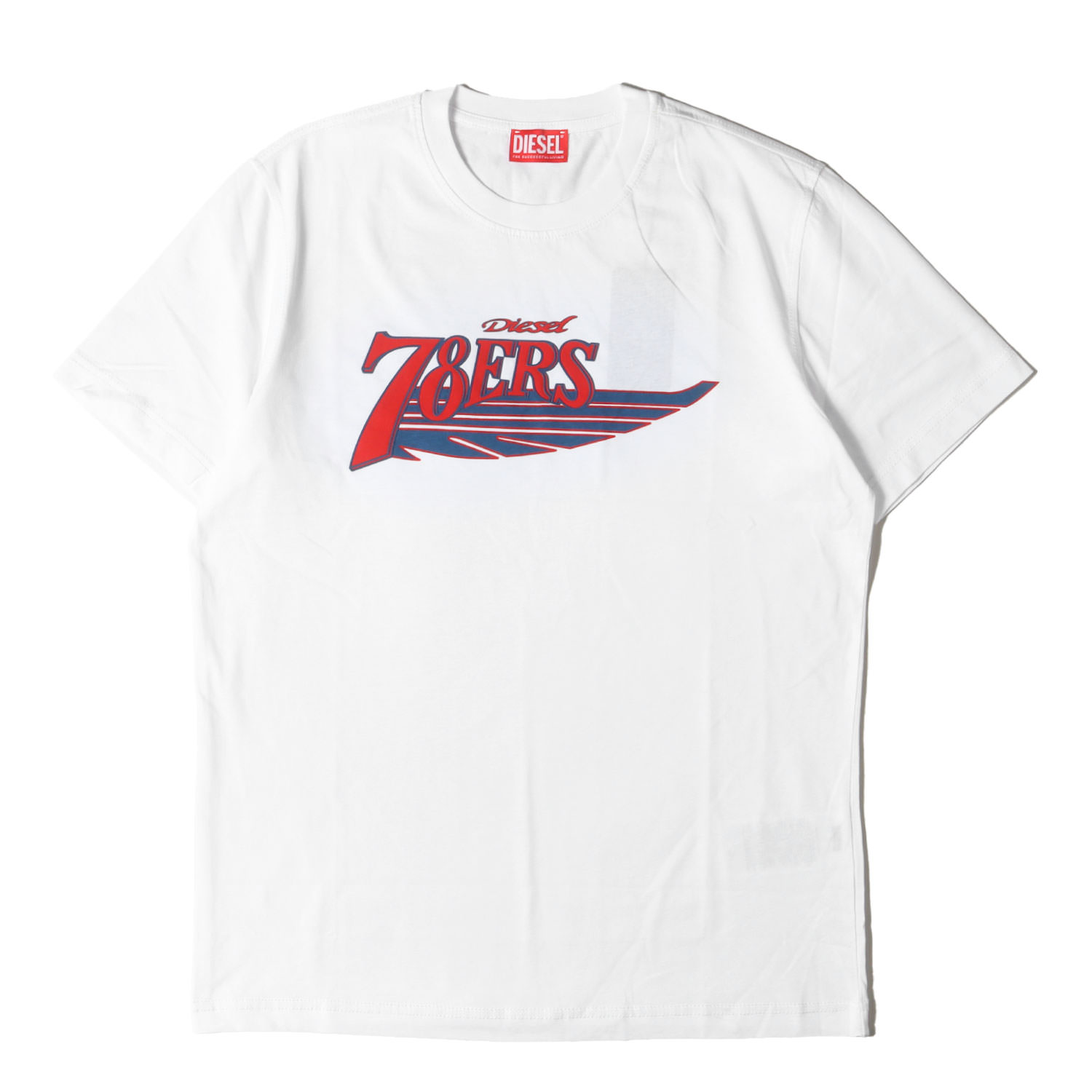 Rakuten - DIESEL ディーゼル Tシャツ サイズ:L / パロディ ロゴ クルーネック Tシャツ (T-DIEGOR-K75 A12503 0GRAI) / ホワイト 白 / トップス カットソー 半袖【メンズ】【中古】【K4844】