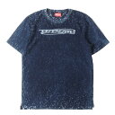 DIESEL ディーゼル Tシャツ サイズ:XS / ブレーティング バーンアウト加工 ロゴ Tシャツ (T-JUST-SLITS-N15 A13303 0CL...
