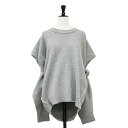 RITO リト ニット グレー サイズ:38(M) | バックレス クルーネック ニット | BACKLESS CUSTOMIZE KNIT | プルオーバー 長袖 変型 ステッチ ウール | トップス セーター【レディース】【中古】【K4568】
