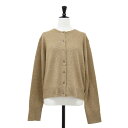 Plage プラージュ カーディガン ベージュ サイズ:FREE | 23秋冬 ウール カシミヤ シルク クルーネック カーディガン / ニット | ショート丈 長袖 | 日本製 | トップス セーター 羽織り【レディース】【中古】【美品】【K4534】