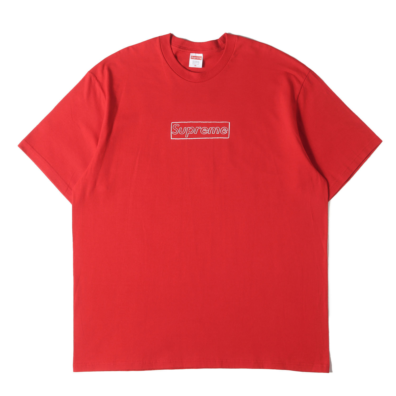 Supreme Tシャツ Mサイズ ラメ刺繍 レッド 15070697-a.jpg