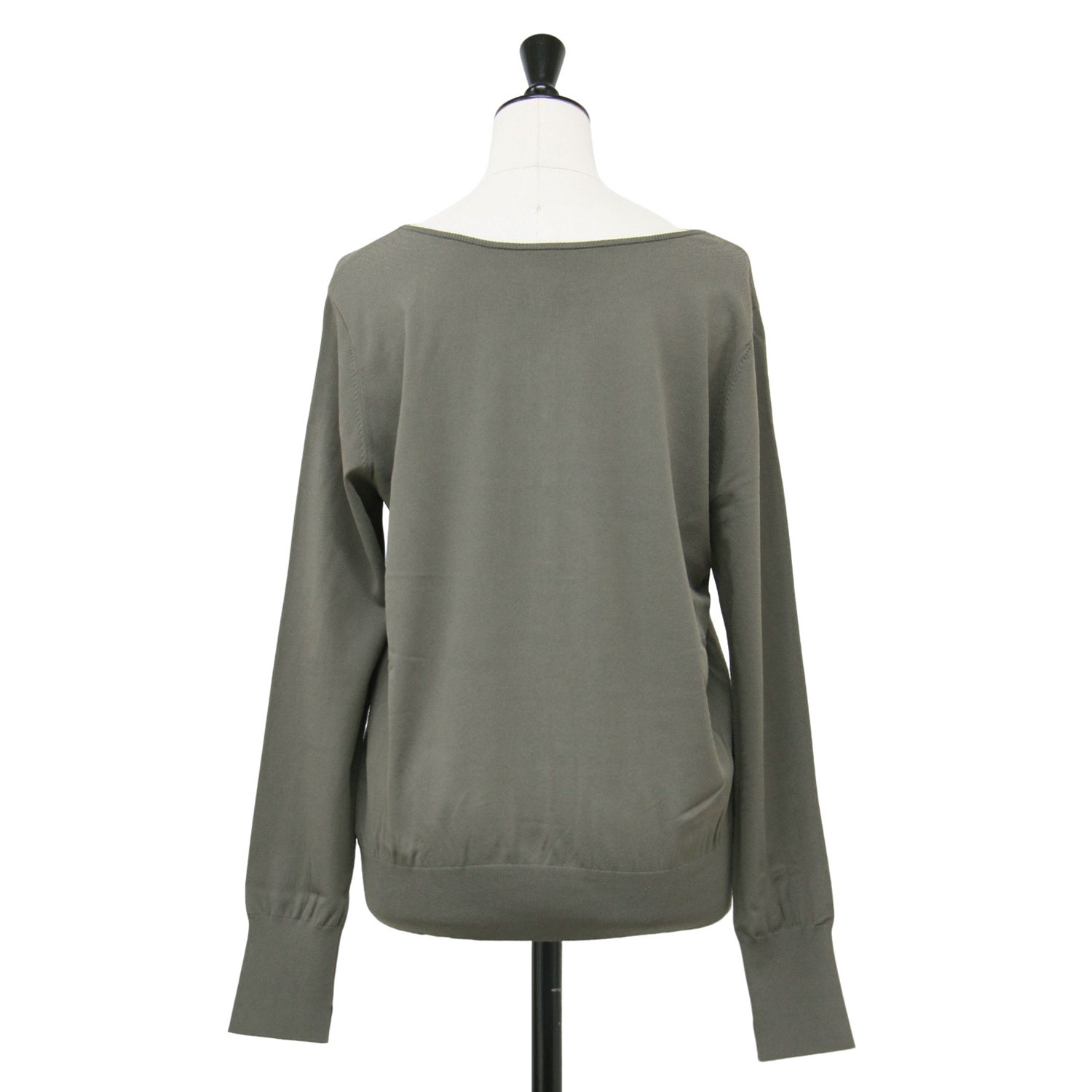 23区 ニジュウサンク カーディガン カーキ サイズ:38(M) | 23春夏 2WAY レーヨン ポリエステル ストレッチ カーディガン / ニット | プルオーバー 長袖 スリット | トップス【レディース】【中古】【美品】【K4913】 beegle-10274846 ブランド古着のBEEGLE by Boo-Bee サンプル画像2