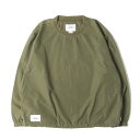 WTAPS ダブルタップス オリーブドラブ サイズ:L | 21SS ウェザークロス プルオーバー スモック (SMOCK LS / NYCO . WEATHER) | トップス 長袖 ルーズシルエット【メンズ】【中古】【K4577】|詳細画像