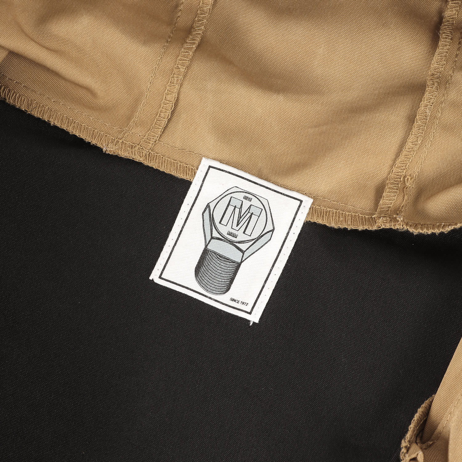 M&M エムアンドエム ジャケット ベージュ ブラック サイズ:M | 2トーン フルジップ フード ジャケット | アウター ブルゾン 上着【メンズ】【中古】【K4616】