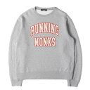 UNDERCOVER アンダーカバー スウェット グレー サイズ:3 | 22AW RUNNING MONKS アップリケロゴ クルーネック スウェットシャツ | トップス トレーナー プルオーバー【メンズ】【中古】【美品】【K4548】