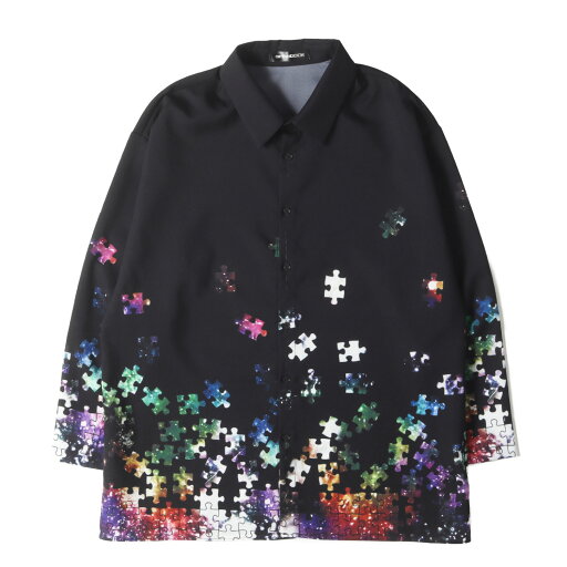 ankoROCK アンコロック シャツ ブラック 黒 サイズ:ONE SIZE | ギャラクシーバラバラパズル オーバーサイズ シャツ | トップス カジュアルシャツ 長袖【メンズ】【中古】【美品】【K4606】