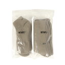WTAPS ダブルタップス 20SS ソックス / 靴下 3パック 2種セット (SKIVVIES. SOX) | オリーブドラブ | FREE | ブランド ファッション アイテム 小物【メンズ】【K4568】