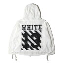 OFF-WHITE オフホワイト ジャケット ホワイト 白 サイズ:XS | 初期 リップストップナイロン オーバーサイズ プルオーバー ジャケット | アウター ブルゾン 上着【メンズ】【中古】【K4571】