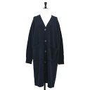 MICA&DEAL マイカアンドディール カーディガン ネイビー 紺 サイズ:FREE | 22秋冬 ウール カシミヤ ロング カーディガン / ニット | Vネック 長袖 ポケット ミドルゲージ | トップス セーター【レディース】【K4569】