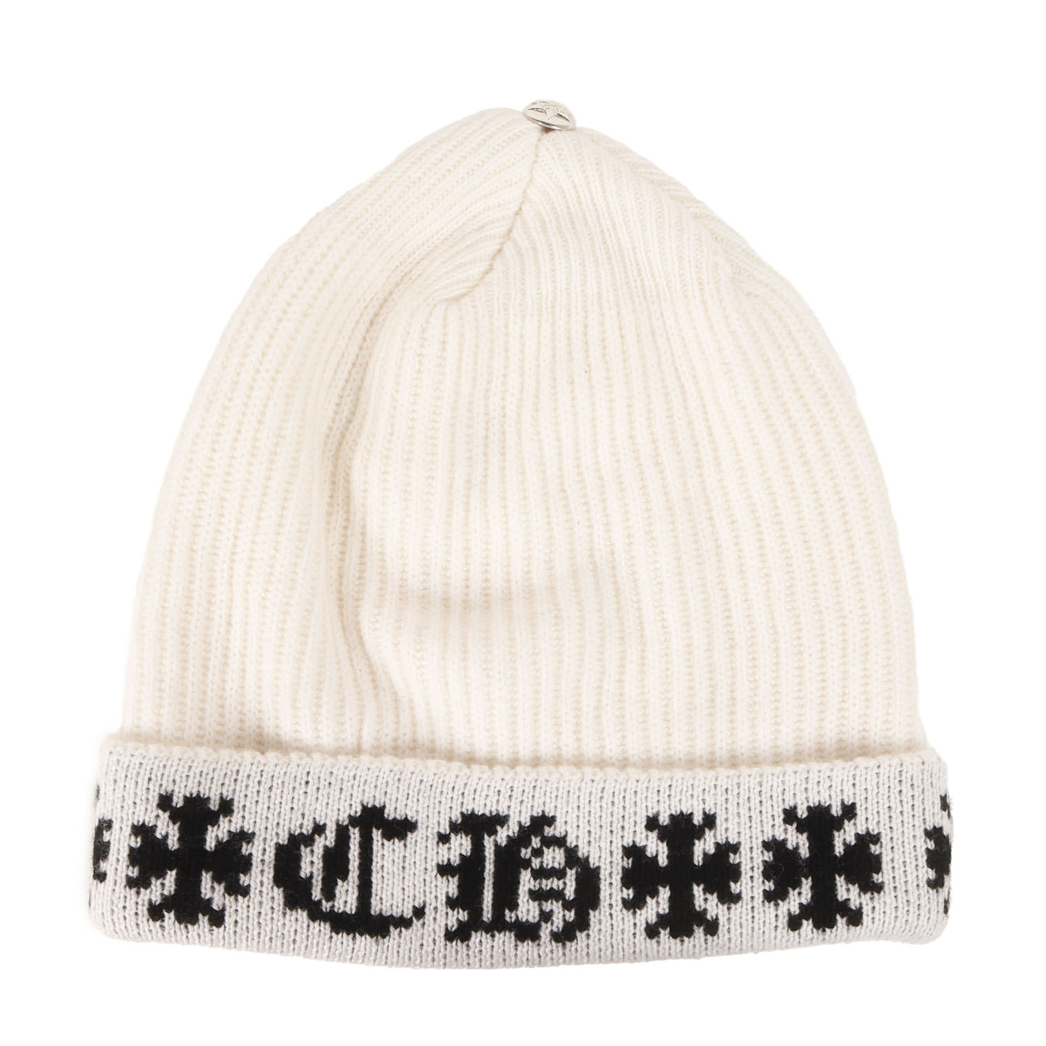 CHROME HEARTS クロムハーツ ビーニー | 近年モデル | スターボタン付き ビッグ ダディ カシミヤ ニット ビーニー (BIG DADDY CA...