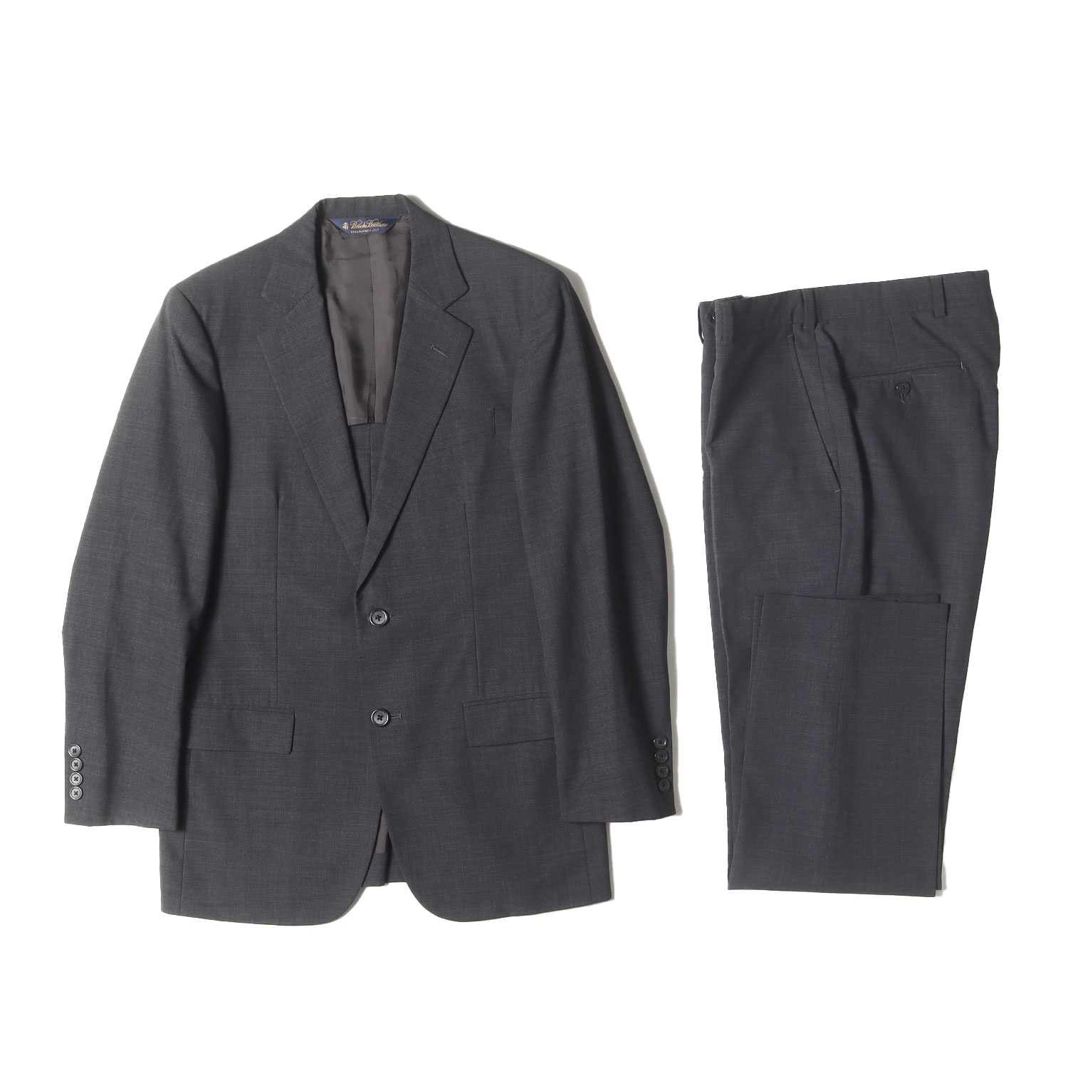 BROOKS BROTHERS ブルックスブラザーズ ヘザーグレー サイズ:36SHT 30W | BROOKS COOL ストレッチ ウール セットアップ スーツ | Fitzgerald【メンズ】【中古】【K4630】