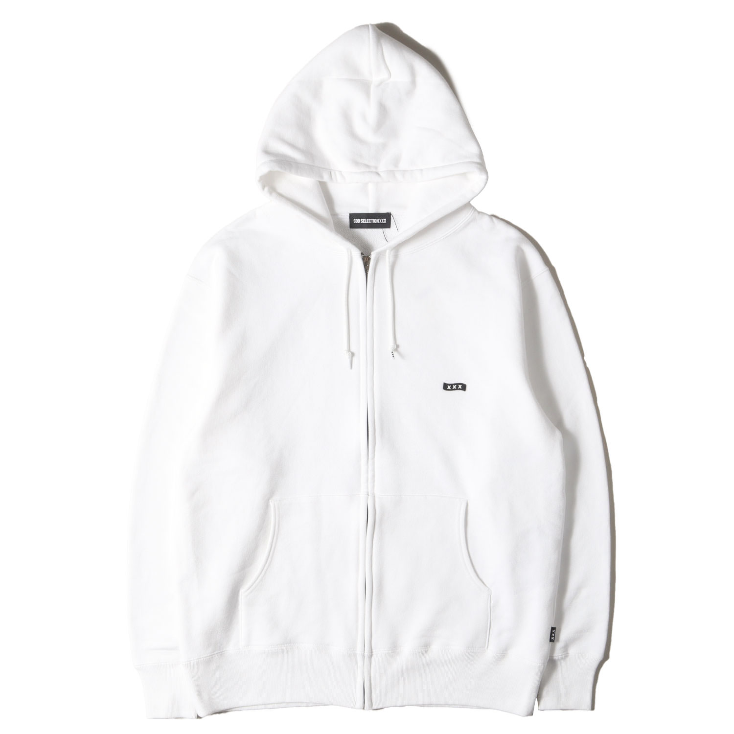 Rakuten - GOD SELECTION XXX ゴッド・セレクション・トリプルエックス パーカー ホワイト 白 サイズ:M | 24SS スモールBOXロゴ ジップ スウェットパーカー (ZIP HOODIE) | トップス フーディー プルオーバー【メンズ】【K4837】