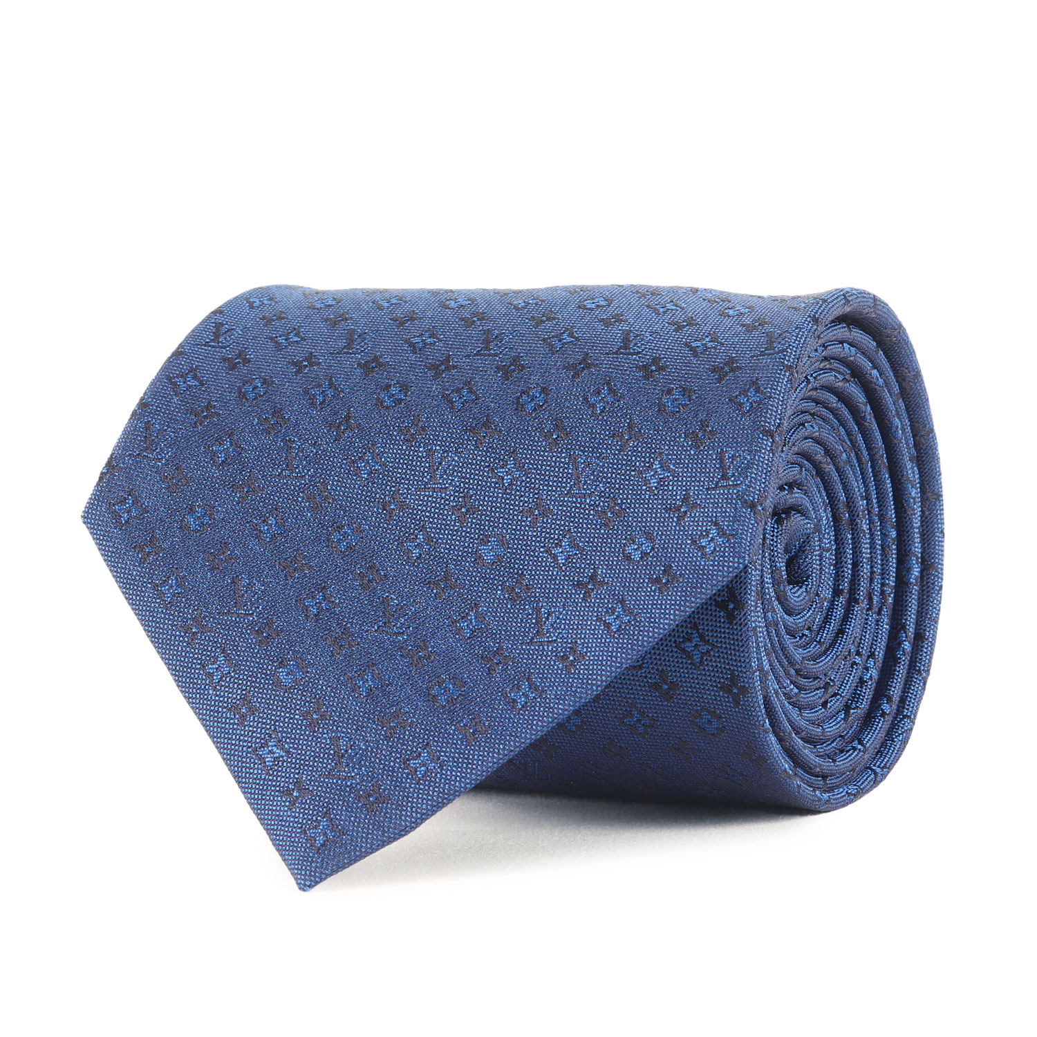 LOUIS VUITTON ルイヴィトン ネクタイ | クラヴァット・モノグラミッシム シルク ネクタイ (M67998) | ネイビー 紺 | イタリア製 | ブランド ファッション アイテム 小物【メンズ】【中古】【美品】【K4638】