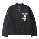 Kaikai Kiki カイカイキキ ジャケット ブラック 黒 サイズ:XXL | 村上隆 Lewis Hamilton Dickies DOB刺繍 T/Cツイル アイゼンハワージャケット | アウター ブルゾン 上着 | コラボ【メンズ】【中古】【美品】【K4605】