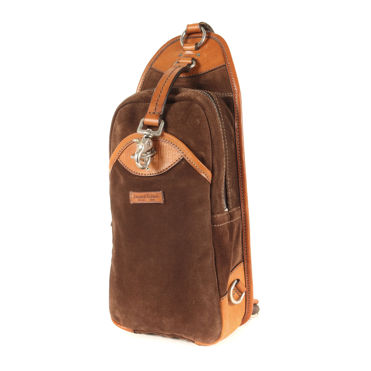 Daniel&Bob ダニエル&ボブ バッグ ブラウン | スウェード レザー クロスボディバッグ | イタリア製 ブランド カバン【メンズ】【中古】【K4644】(4)
